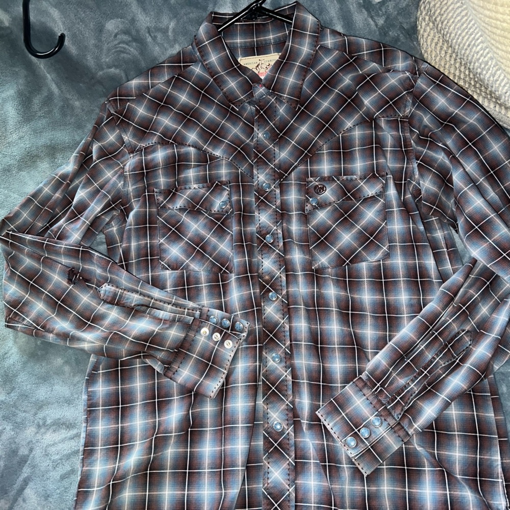 Men’s Wrangler Button Up Sz M